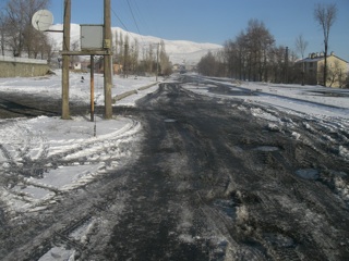 slippery road!