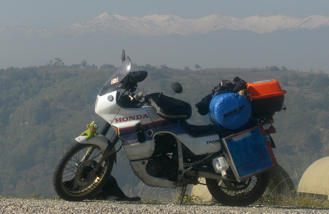 Maike's bike (honda Transalp XL600V)